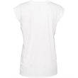 Ladies' Flowy Muscle T-Shirt with Rolled Cuff