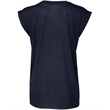 Ladies' Flowy Muscle T-Shirt with Rolled Cuff