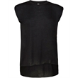 Ladies' Flowy Muscle T-Shirt with Rolled Cuff