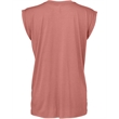 Ladies' Flowy Muscle T-Shirt with Rolled Cuff