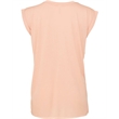 Ladies' Flowy Muscle T-Shirt with Rolled Cuff