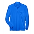 Adult Pinnacle Performance Long-Sleeve Pique Polo with Po...