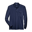 Adult Pinnacle Performance Long-Sleeve Pique Polo with Po...