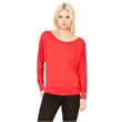 Ladies' Flowy Long-Sleeve Off Shoulder T-Shirt