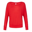 Ladies' Flowy Long-Sleeve Off Shoulder T-Shirt