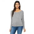 Ladies' Flowy Long-Sleeve Off Shoulder T-Shirt