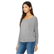 Ladies' Flowy Long-Sleeve Off Shoulder T-Shirt