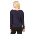 Ladies' Flowy Long-Sleeve Off Shoulder T-Shirt