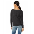 Ladies' Flowy Long-Sleeve Off Shoulder T-Shirt