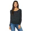 Ladies' Flowy Long-Sleeve Off Shoulder T-Shirt