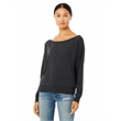 Ladies' Flowy Long-Sleeve Off Shoulder T-Shirt