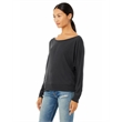 Ladies' Flowy Long-Sleeve Off Shoulder T-Shirt