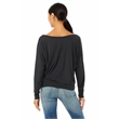 Ladies' Flowy Long-Sleeve Off Shoulder T-Shirt