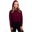 Ladies' Cropped Pullover Hooded Sweatshirt