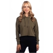 Ladies' Cropped Pullover Hooded Sweatshirt