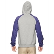 Adult 8 oz. NuBlend® Colorblock Raglan Pullover Hooded Sw...