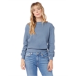 Ladies' Washed Terry Throwback Pullover Sweatshirt