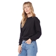 Ladies' Washed Terry Throwback Pullover Sweatshirt