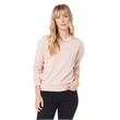 Ladies' Washed Terry Throwback Pullover Sweatshirt