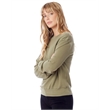 Ladies' Washed Terry Throwback Pullover Sweatshirt
