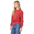 Ladies' Washed Terry Throwback Pullover Sweatshirt