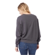 Ladies' Washed Terry Throwback Pullover Sweatshirt