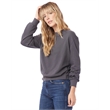 Ladies' Washed Terry Throwback Pullover Sweatshirt