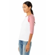 Ladies' Baby Rib 3/4-Sleeve Contrast Raglan T-Shirt