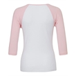 Ladies' Baby Rib 3/4-Sleeve Contrast Raglan T-Shirt