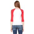 Ladies' Baby Rib 3/4-Sleeve Contrast Raglan T-Shirt