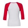 Ladies' Baby Rib 3/4-Sleeve Contrast Raglan T-Shirt