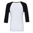 Ladies' Baby Rib 3/4-Sleeve Contrast Raglan T-Shirt