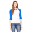 Ladies' Baby Rib 3/4-Sleeve Contrast Raglan T-Shirt