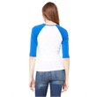 Ladies' Baby Rib 3/4-Sleeve Contrast Raglan T-Shirt