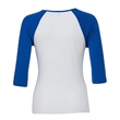 Ladies' Baby Rib 3/4-Sleeve Contrast Raglan T-Shirt