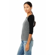 Ladies' Baby Rib 3/4-Sleeve Contrast Raglan T-Shirt