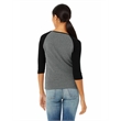 Ladies' Baby Rib 3/4-Sleeve Contrast Raglan T-Shirt