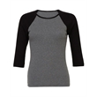 Ladies' Baby Rib 3/4-Sleeve Contrast Raglan T-Shirt