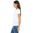 Ladies' Jersey Short-Sleeve Deep V-Neck T-Shirt