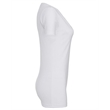 Ladies' Jersey Short-Sleeve Deep V-Neck T-Shirt