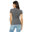 Ladies' Jersey Short-Sleeve Deep V-Neck T-Shirt