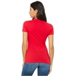 Ladies' Jersey Short-Sleeve Deep V-Neck T-Shirt