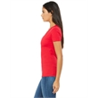 Ladies' Jersey Short-Sleeve Deep V-Neck T-Shirt