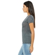 Ladies' Jersey Short-Sleeve Deep V-Neck T-Shirt