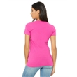 Ladies' Jersey Short-Sleeve Deep V-Neck T-Shirt