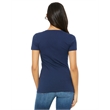 Ladies' Jersey Short-Sleeve Deep V-Neck T-Shirt