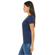 Ladies' Jersey Short-Sleeve Deep V-Neck T-Shirt