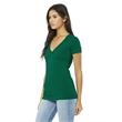 Ladies' Jersey Short-Sleeve Deep V-Neck T-Shirt
