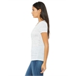 Ladies' Jersey Short-Sleeve Deep V-Neck T-Shirt