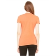 Ladies' Jersey Short-Sleeve Deep V-Neck T-Shirt